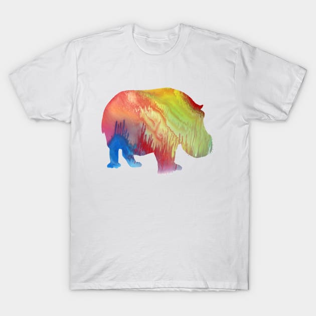 Hippo Art T-Shirt by BittenByErmines